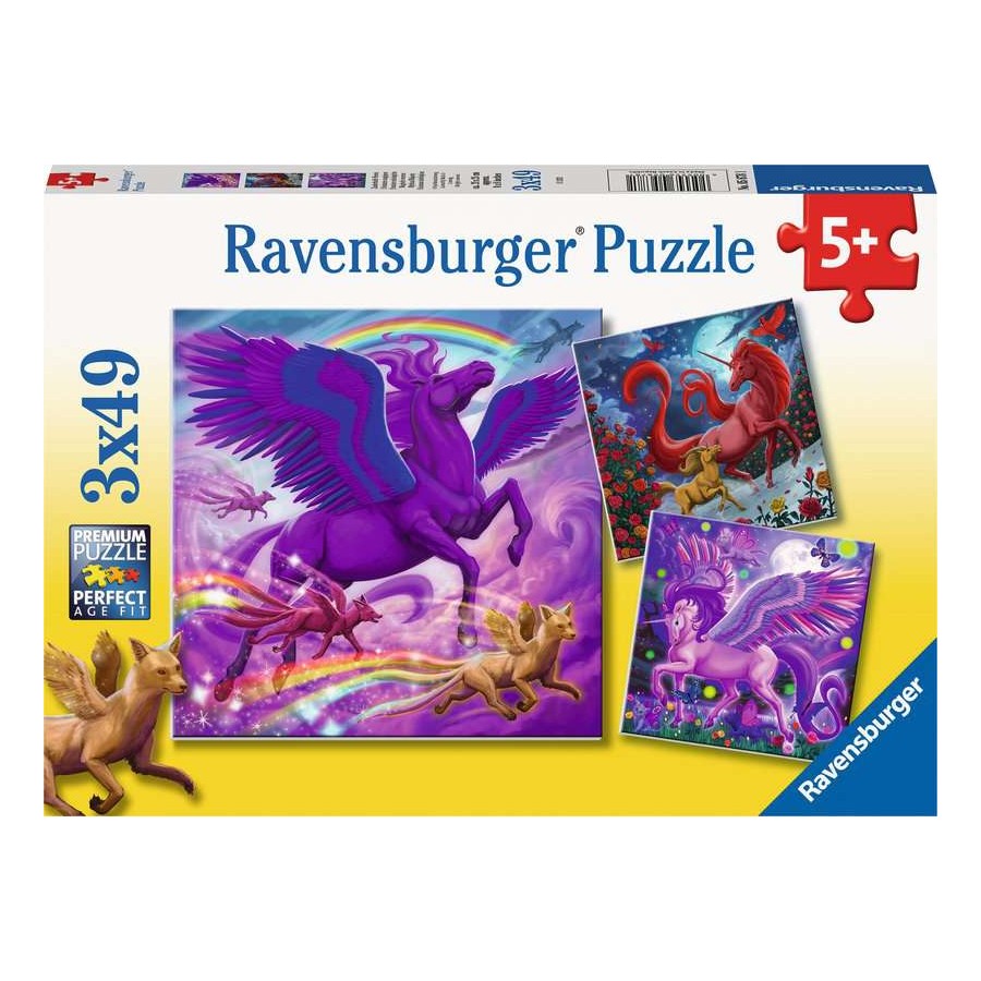 Ravensburger 3 x 49 Piece Puzzles - Mythical Majesty