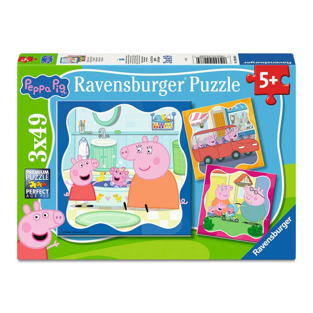 Ravensburger 3 x 49 Piece Puzzles - Peppa Pig Family Firsts