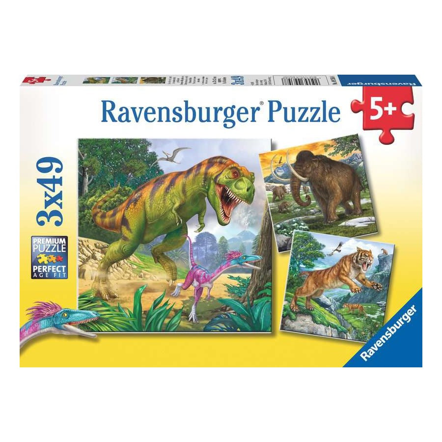 Ravensburger 3 x 49 Piece Puzzles - Primeval Ruler
