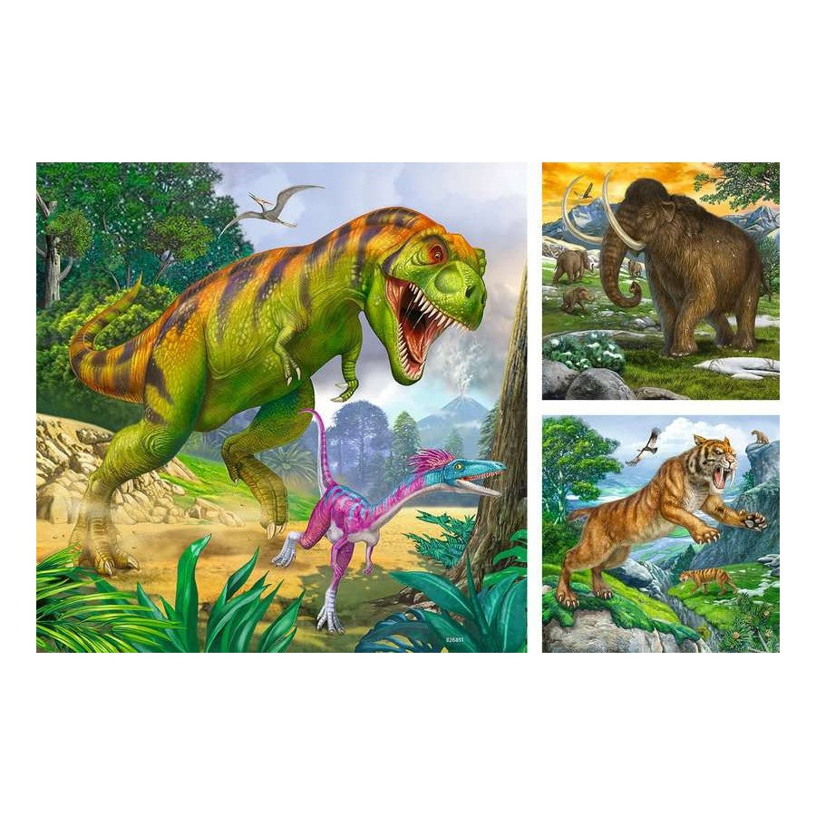 Ravensburger 3 x 49 Piece Puzzles - Primeval Ruler