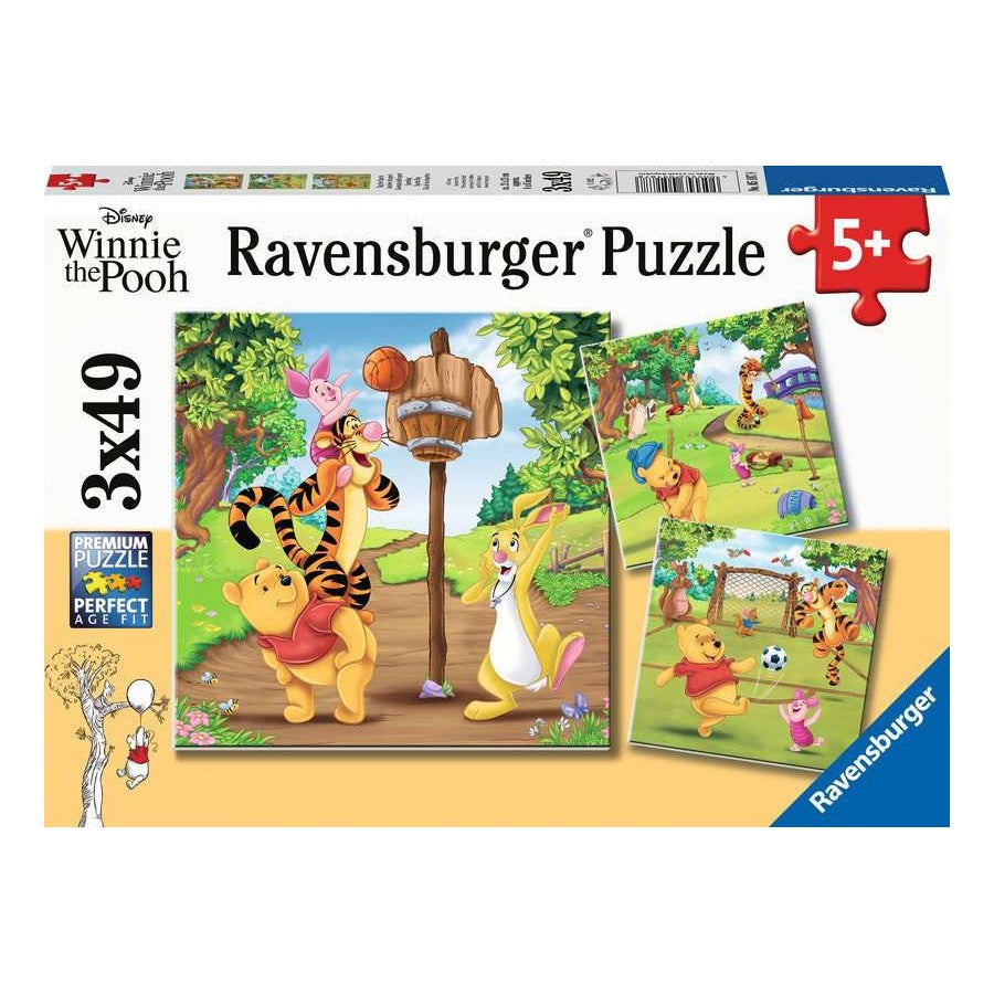 Ravensburger 3 x 49 Piece Puzzles - Winnie the Pooh Sports Days