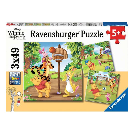 Ravensburger 3 x 49 Piece Puzzles - Winnie the Pooh Sports Days