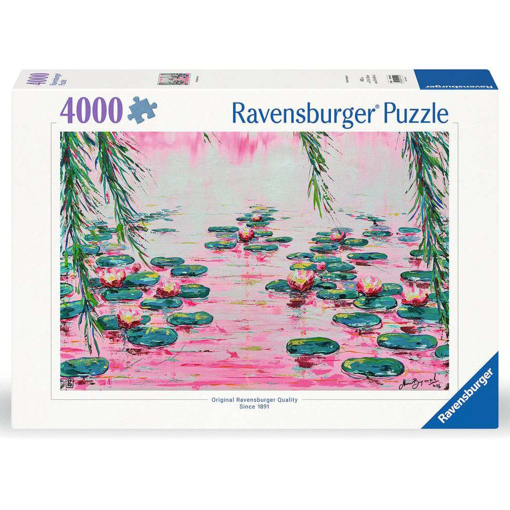 Ravensburger 4000 Piece Puzzle - Pink Water Lilies