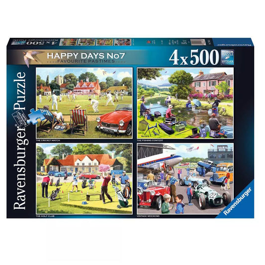Ravensburger 4 x 500 Piece Puzzles - Favourite Pastimes