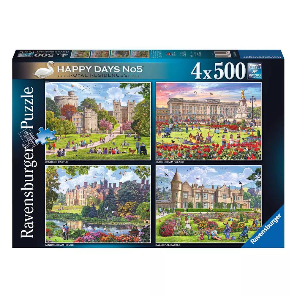 Ravensburger 4 x 500 Piece Puzzles - Royal Residences