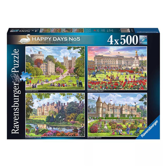 Ravensburger 4 x 500 Piece Puzzles - Royal Residences