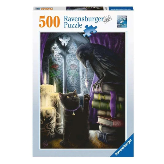 Ravensburger 500 Piece Puzzle - Black Cat & Raven