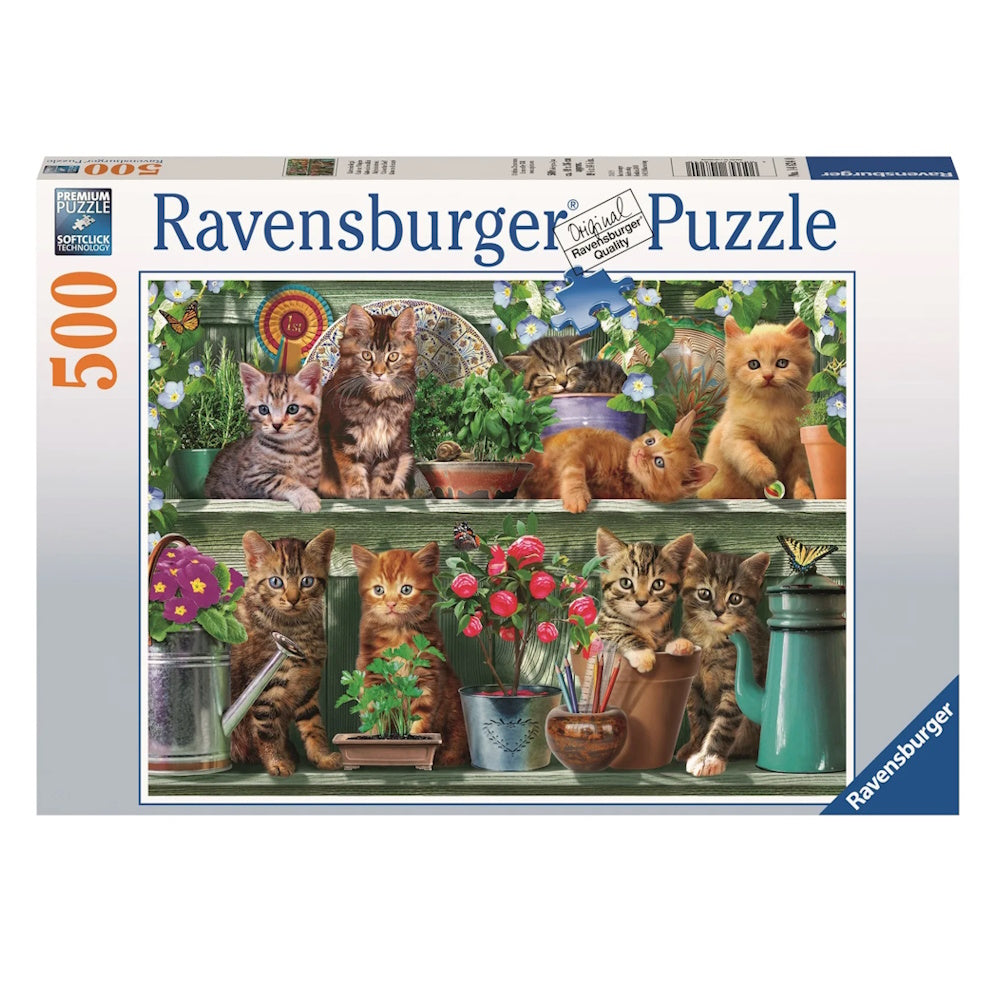 Ravensburger 500 Piece Puzzle - Cats on the Shelf