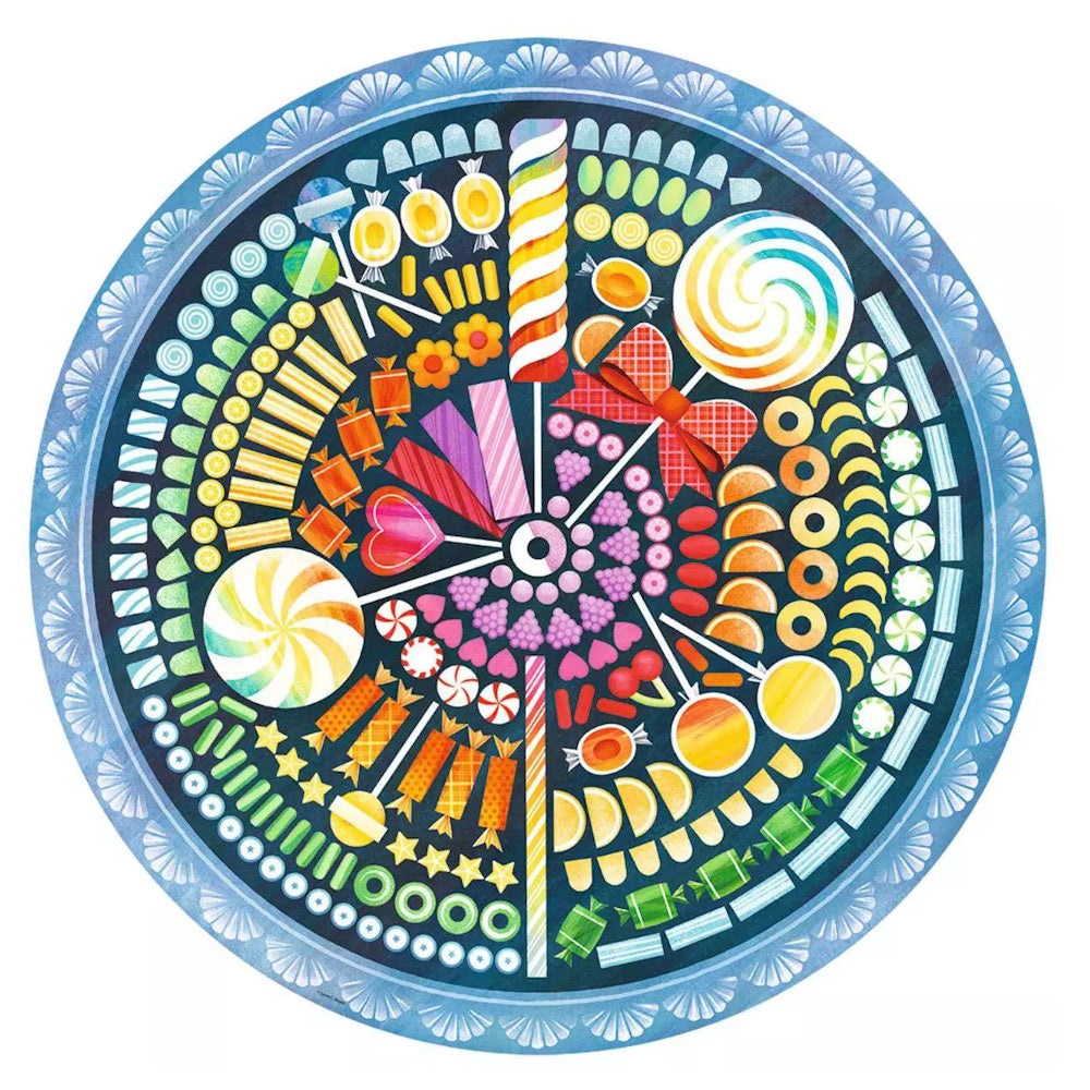 Ravensburger 500 Piece Round Puzzle - Circle of Colours: Candy