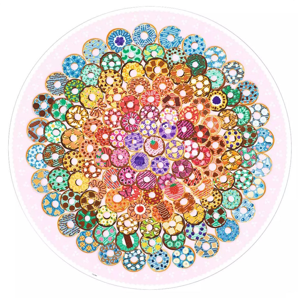 Ravensburger 500 Piece Round Puzzle - Circle of Colours: Donuts