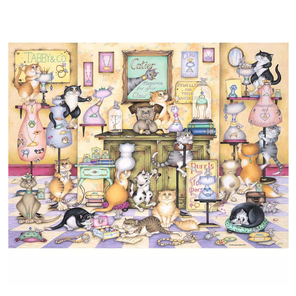 Ravensburger 500 Piece Puzzle - Crazy Cats Taby & Co
