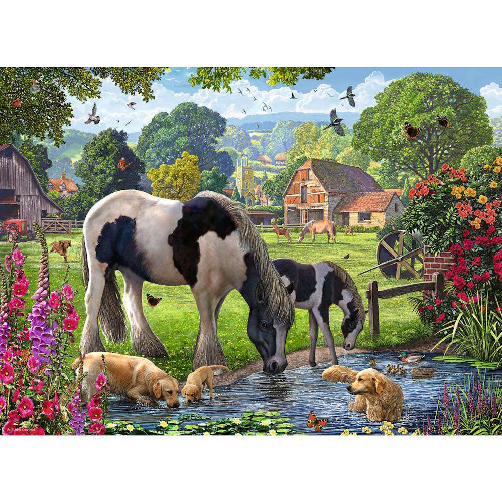 Ravensburger 500 Piece Puzzle - Hadlow Ponies