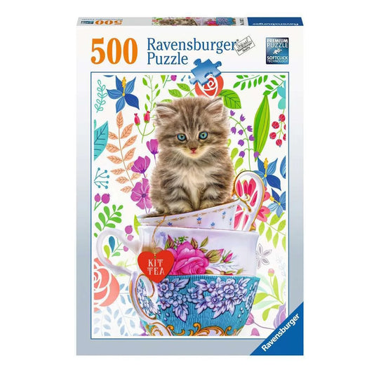 Ravensburger 500 Piece Puzzle - Kitten in a Cup