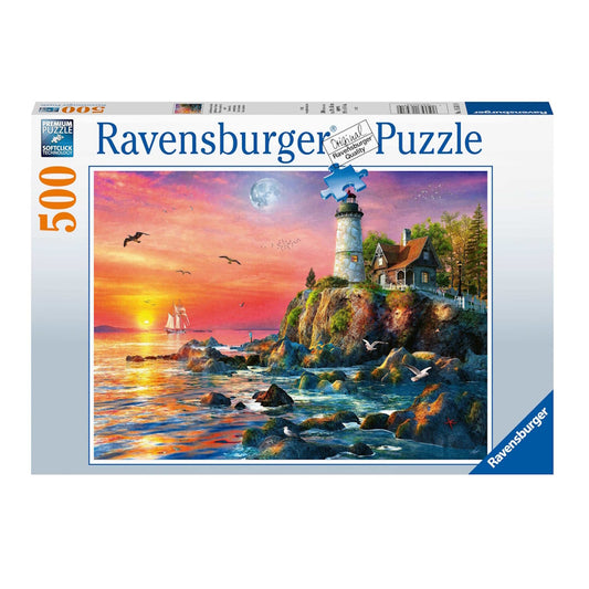 Ravensburger 500 Piece Puzzle - Lighthouse at Sunset