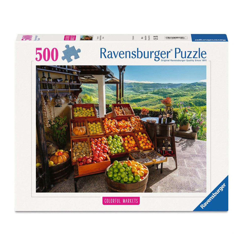 Ravensburger 500 Piece Puzzle - Fruit & Vegetable Market, Croatia