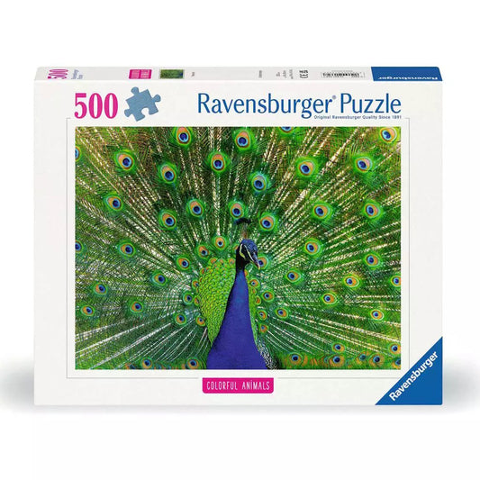 Ravensburger 500 Piece Puzzle - Peacock