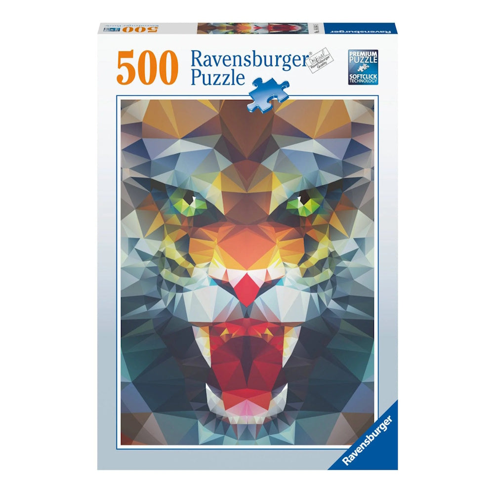 Ravensburger 500 Piece Puzzle - Polygon Lion