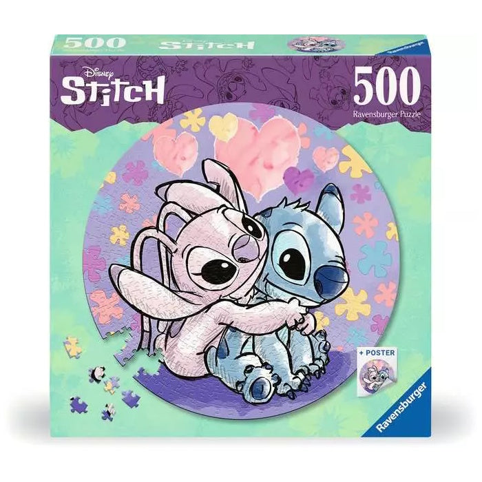 Ravensburger 500 Piece Round Puzzle - Stitch