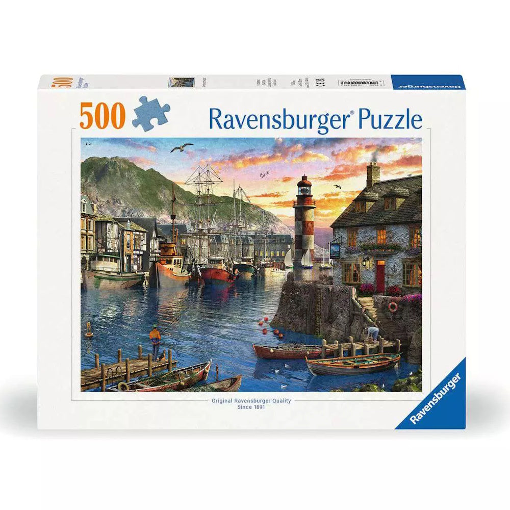 Ravensburger 500 Piece Puzzle - Sunrise at the Port
