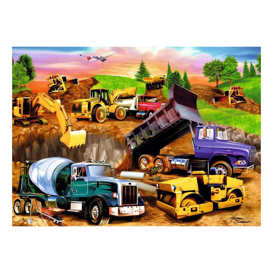 Ravensburger 60 Piece Puzzle - Construction Crowd