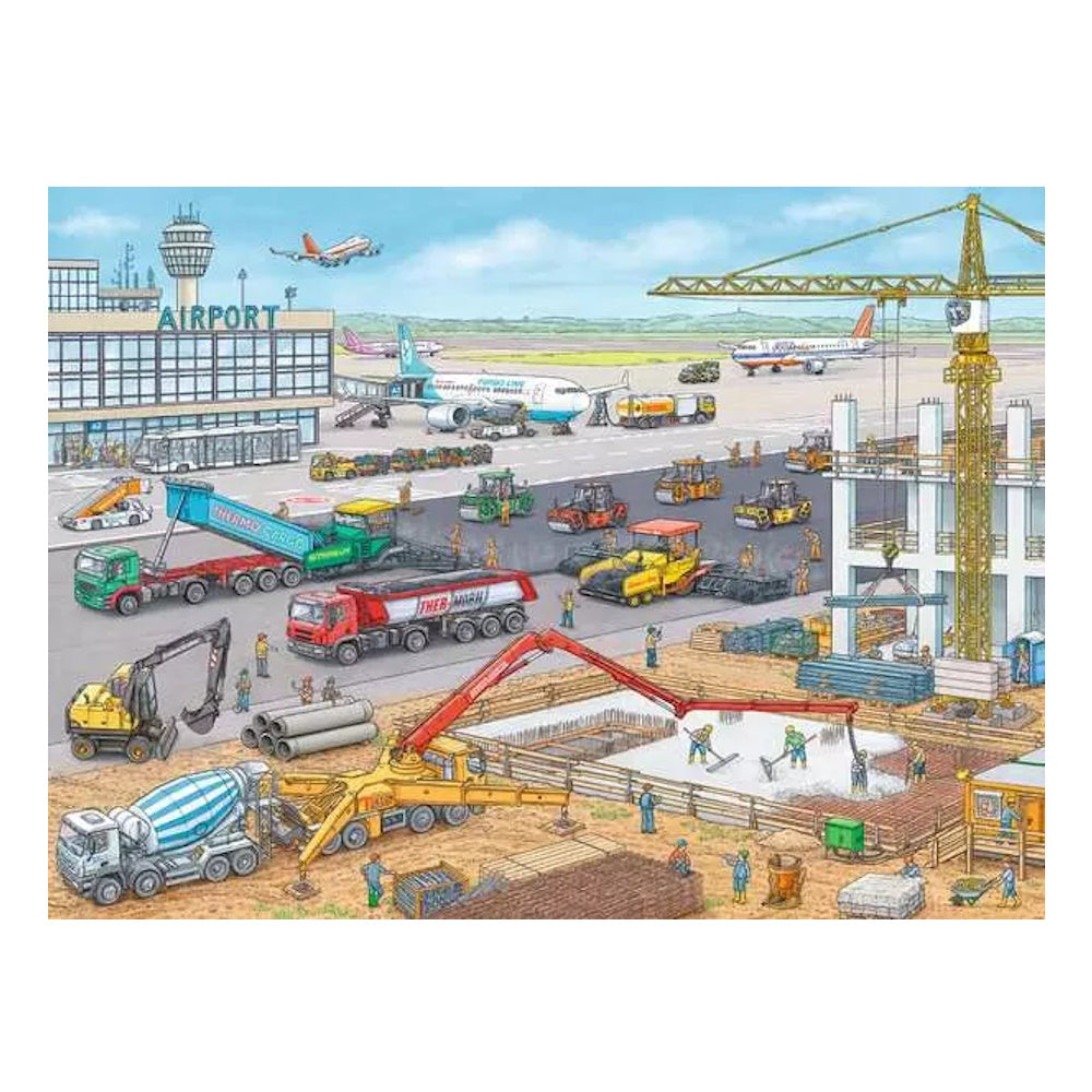 Ravensburger 100 Piece Puzzle - Construction at the Airport