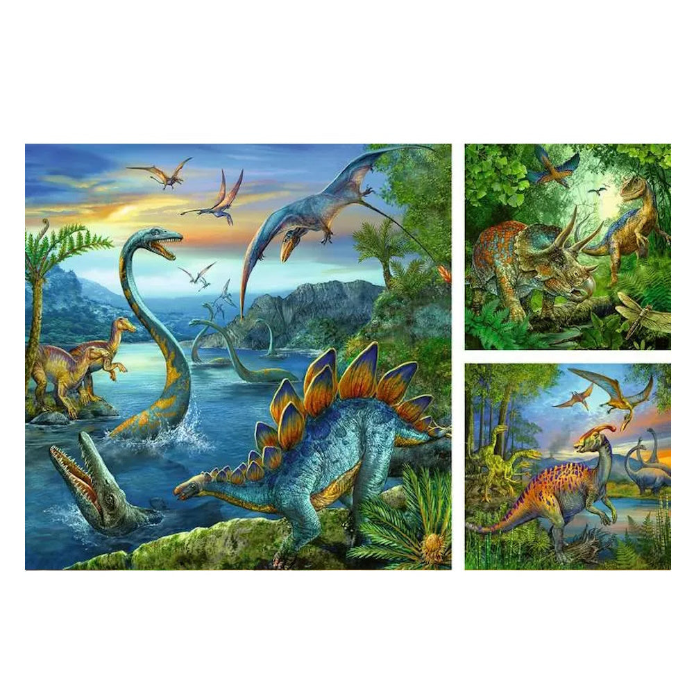 Ravensburger 3 x 49 Piece Puzzles - Dinosaur Fascination