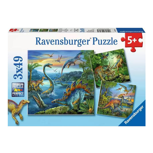 Ravensburger 3 x 49 Piece Puzzles - Dinosaur Fascination