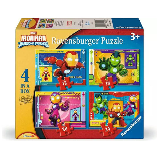 Ravensburger 4 in a Box (12, 16, 20, 24 Piece) Puzzles - Iron Man