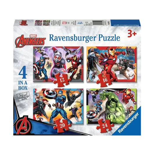 Ravensburger 4 in a Box (12, 16, 20, 24 Piece) Puzzles - Marvel Avengers