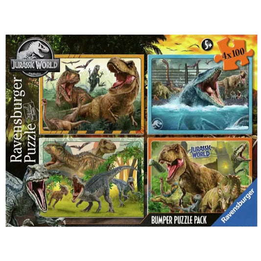 Ravensburger 4 x 100 Piece Puzzles - Jurassic World