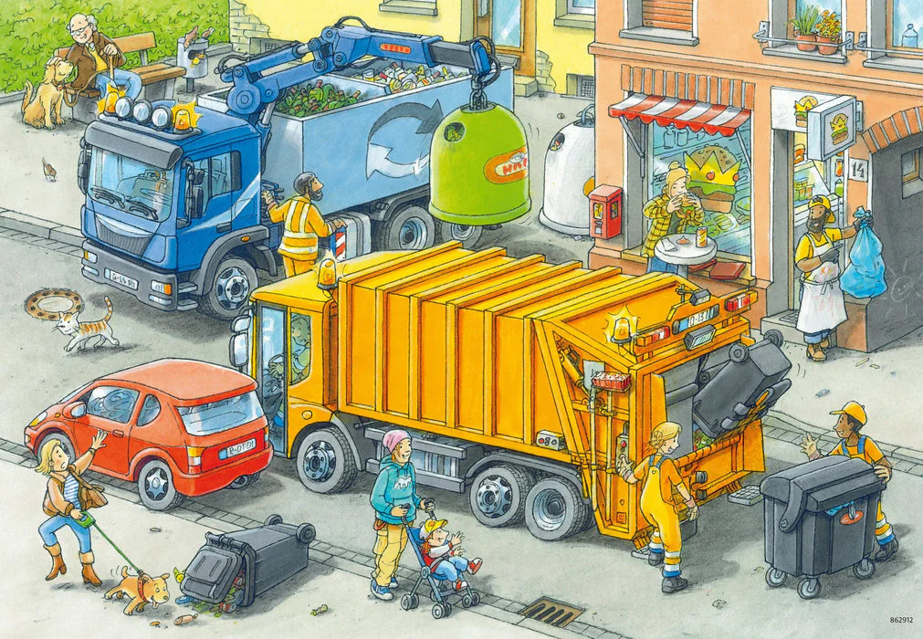 Ravensburger 2 x 24 Piece Puzzles - Working Trucks