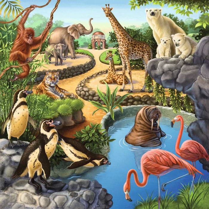 Ravensburger 3 x 49 Piece Puzzles - Forest, Zoo & Pets