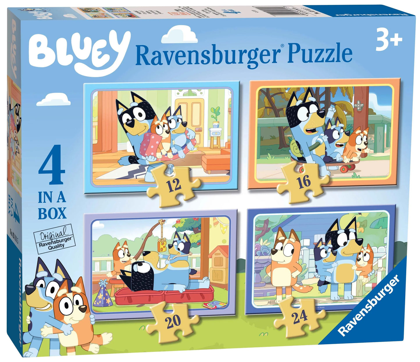 Ravensburger 4 Puzzles - Bluey Lets Do This