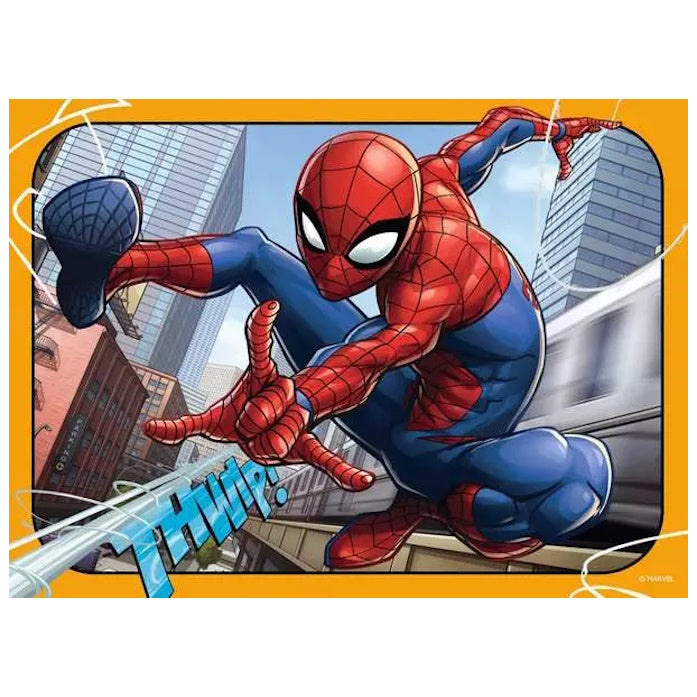Ravensburger 4 in a Box (12, 16, 20, 24 Piece) Puzzles - Spiderman