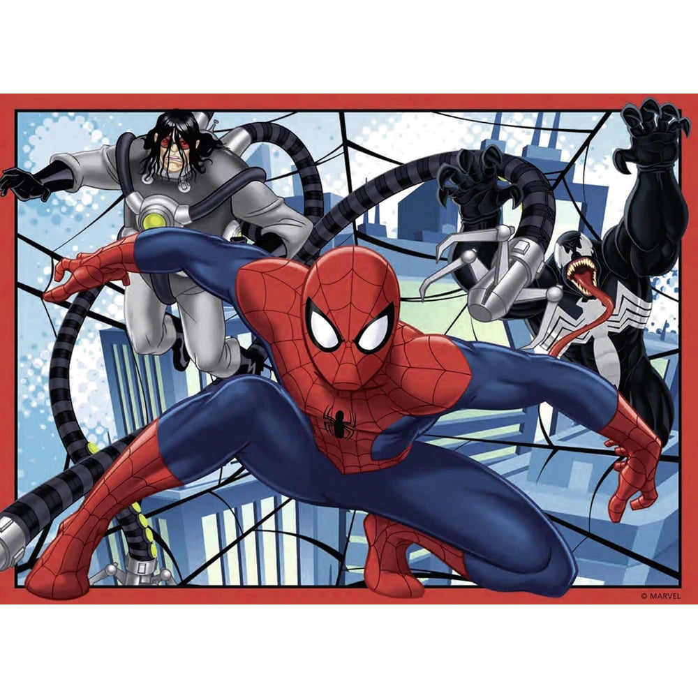 Ravensburger 4 in a Box (12, 16, 20, 24 Piece) Puzzles - Ultimate Spiderman