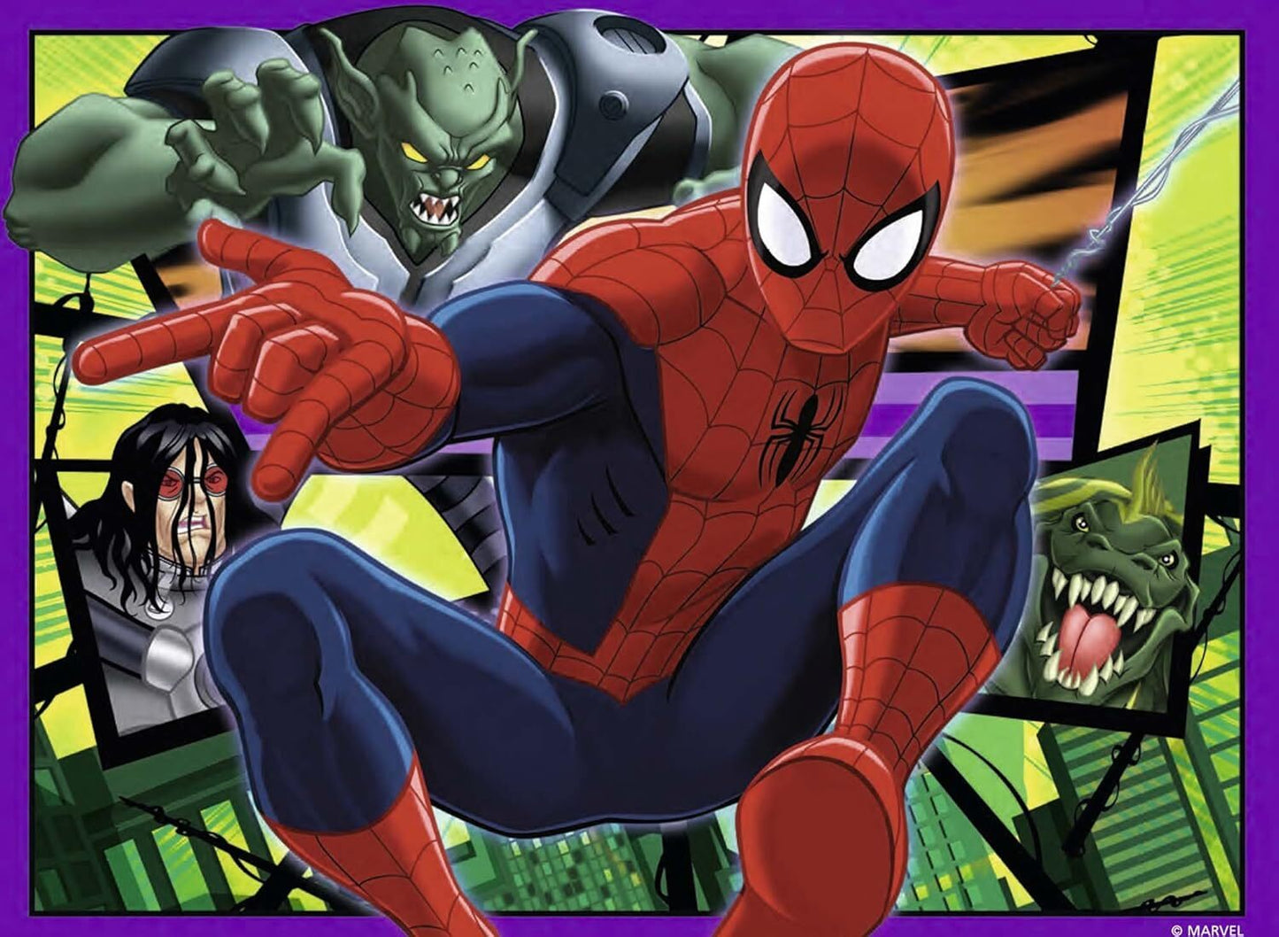 Ravensburger 4 in a Box (12, 16, 20, 24 Piece) Puzzles - Ultimate Spiderman