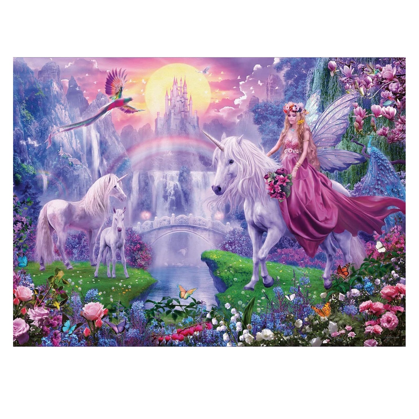 Ravensburger 4 x 100 Piece Puzzles - Magical Unicorns
