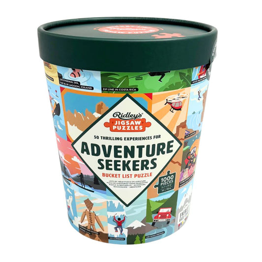 50 Thrilling Experiences for Adventure Seekers Bucket List 1000 Piece Puzzle