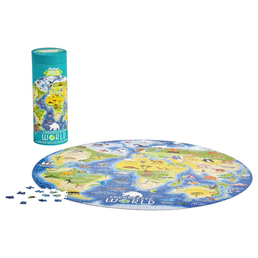 Endangered World 1000 Piece Round Puzzle