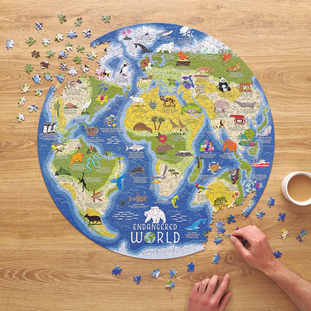 Endangered World 1000 Piece Round Puzzle