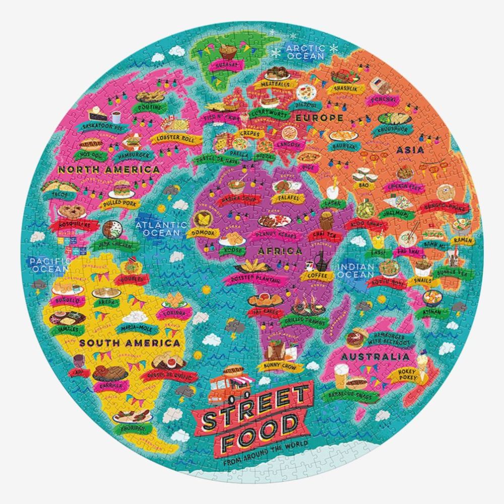 World Street Food 1000 Piece Round Puzzle