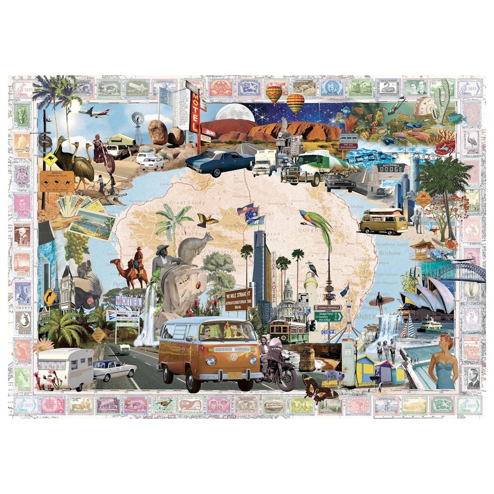 Road Trip Australia 1000 Piece Puzzle