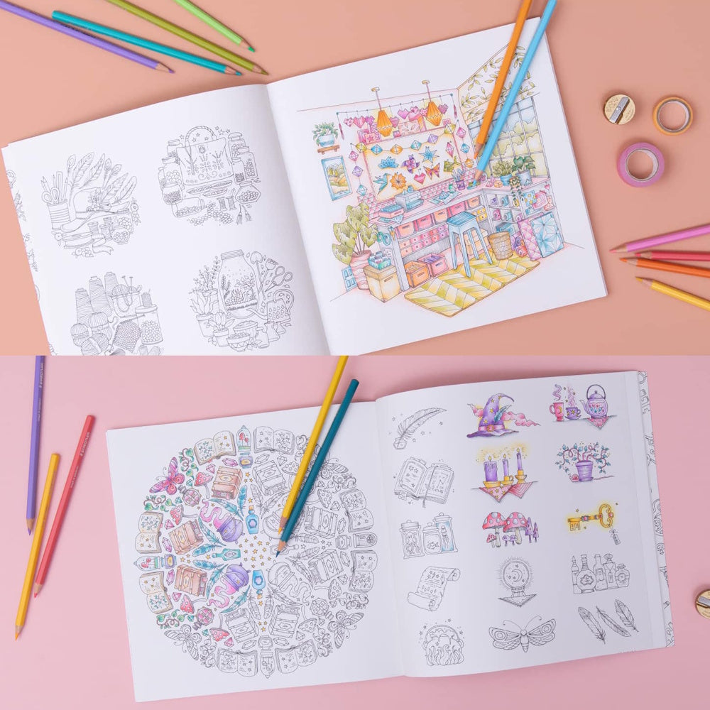 Rooms of Wonder Colouring Book