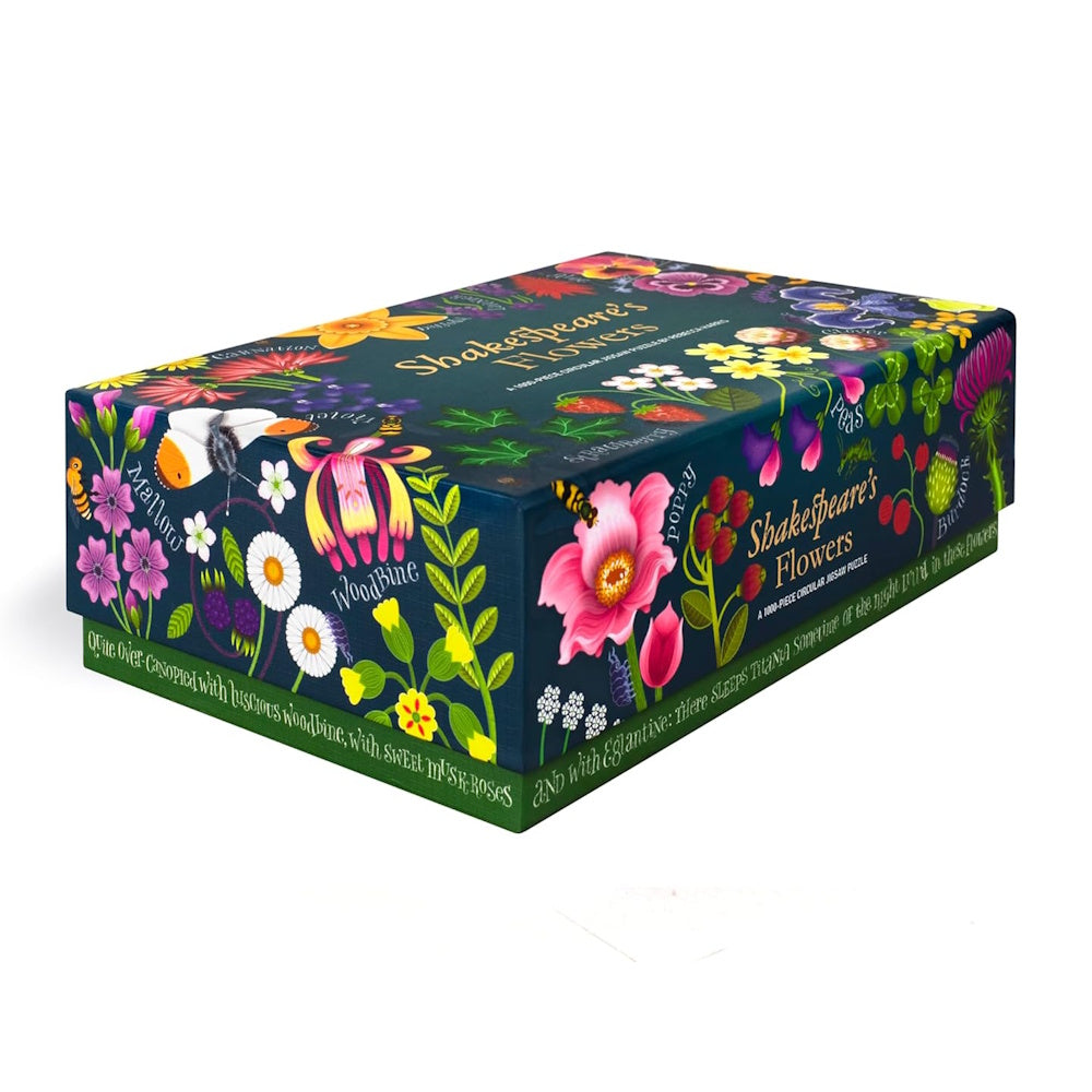 Shakespeare's Flowers 1000 Piece Circular Puzzle