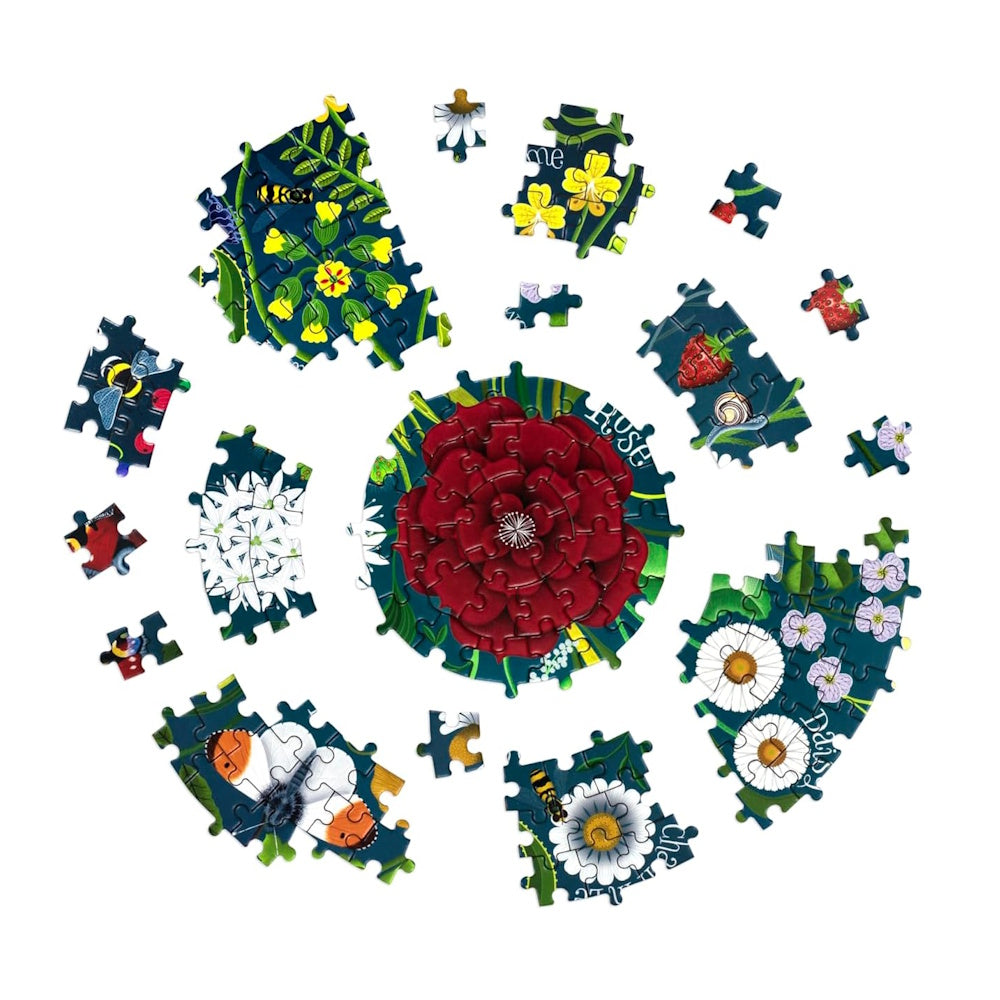 Shakespeare's Flowers 1000 Piece Circular Puzzle