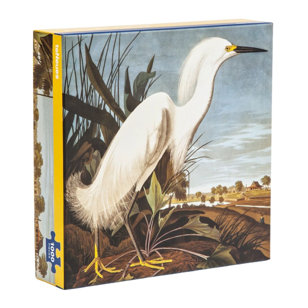 James Audubon Snowy Egret 1000 Piece Puzzle