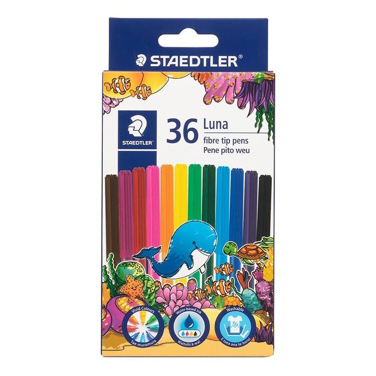Staedtler Luna Fibre-Tip Pens 36pk