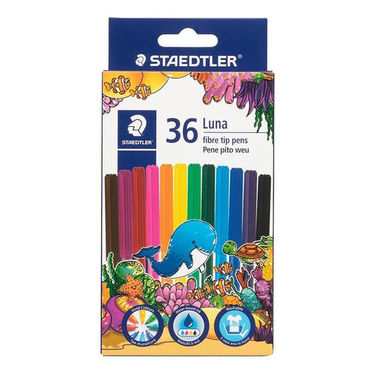 Staedtler Luna Fibre-Tip Pens 36pk