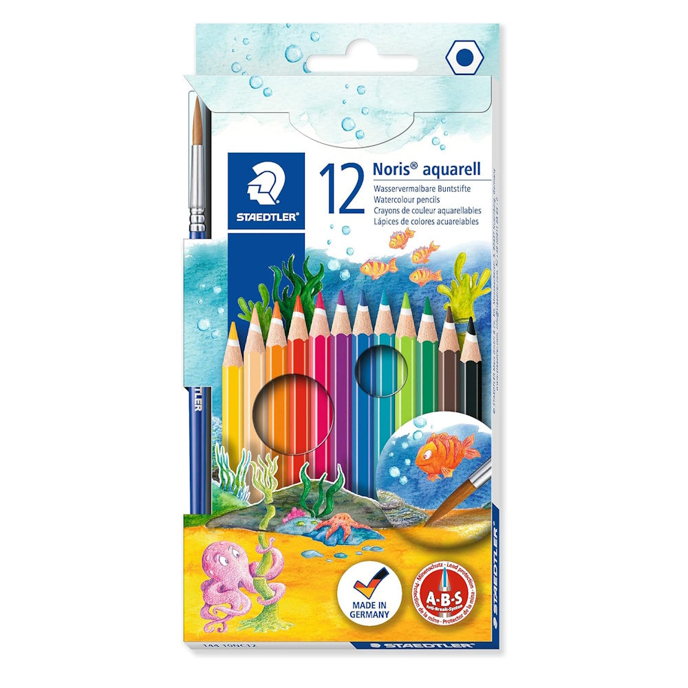 Staedtler Noris Aquarell Watercolour Pencils 12pk