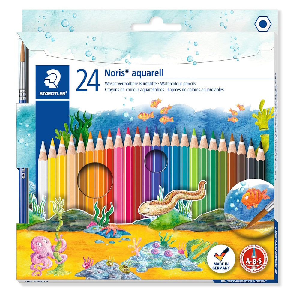 Staedtler Noris Aquarell Watercolour Pencils 24pk